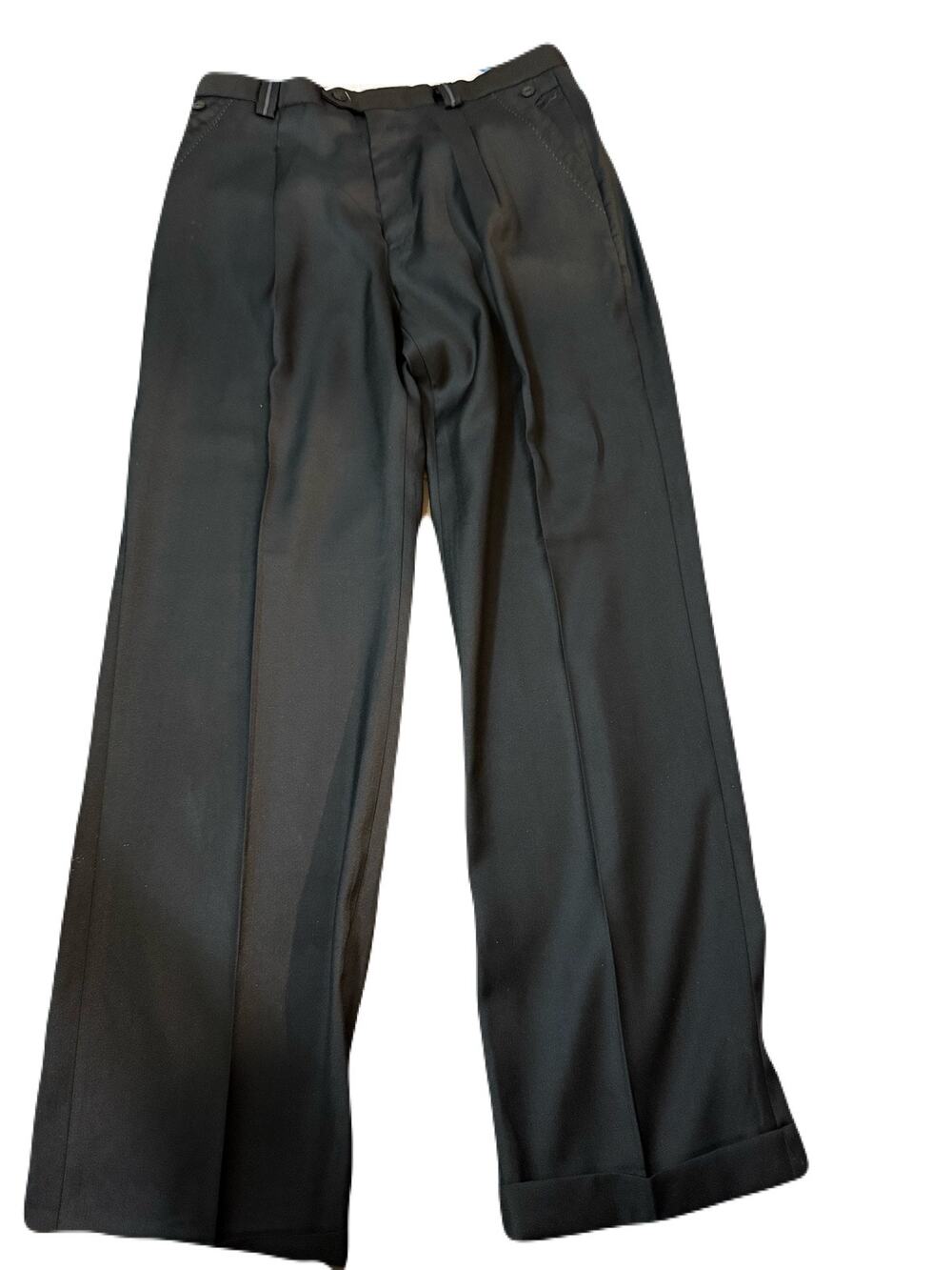 Steve Harvey Celebrity Edition Dress Pants Men 36x34  Black . Cuffed